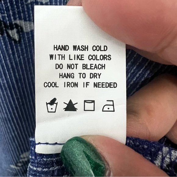 Melloday 2XL Blue Peasant Floral 3/4 sleeve Pullover Fairy Boho Ruffle Top - Picture 7 of 8